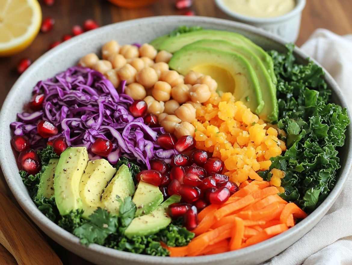 Rainbow Vegan Buddha Bowl