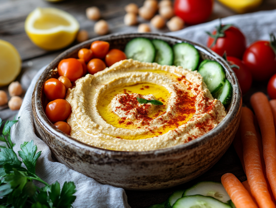 Classic Hummus with Fresh Veggies