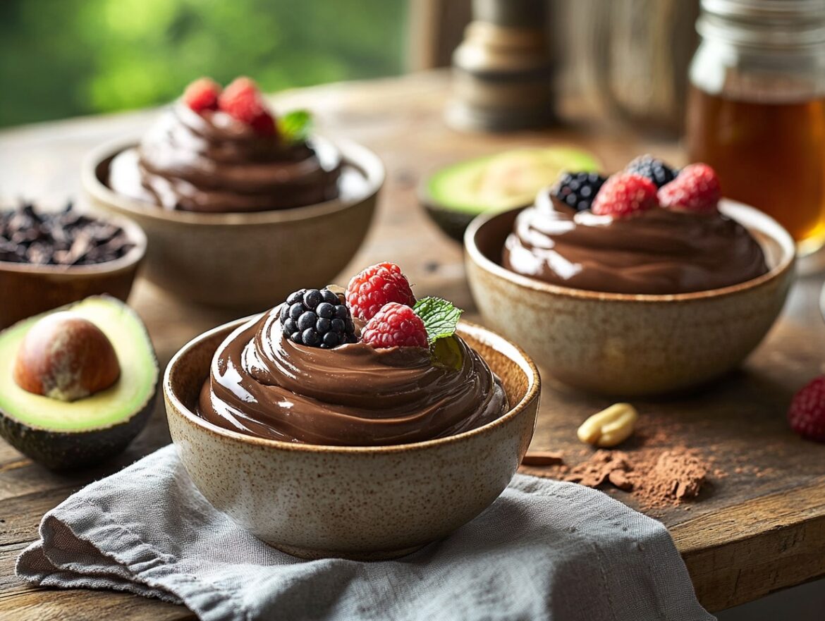 Indulgent Vegan Chocolate Mousse Made with Creamy Avocados