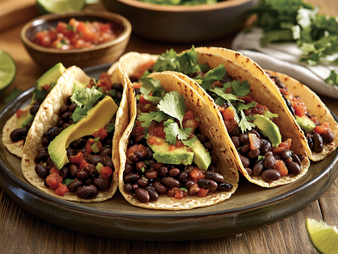Vegan Black Bean and Lentil Tacos