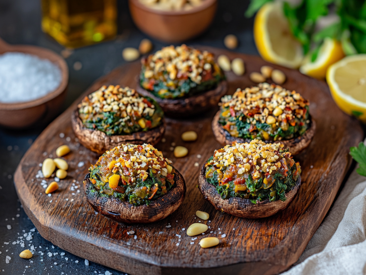 Vegan Stuffed Mushrooms
