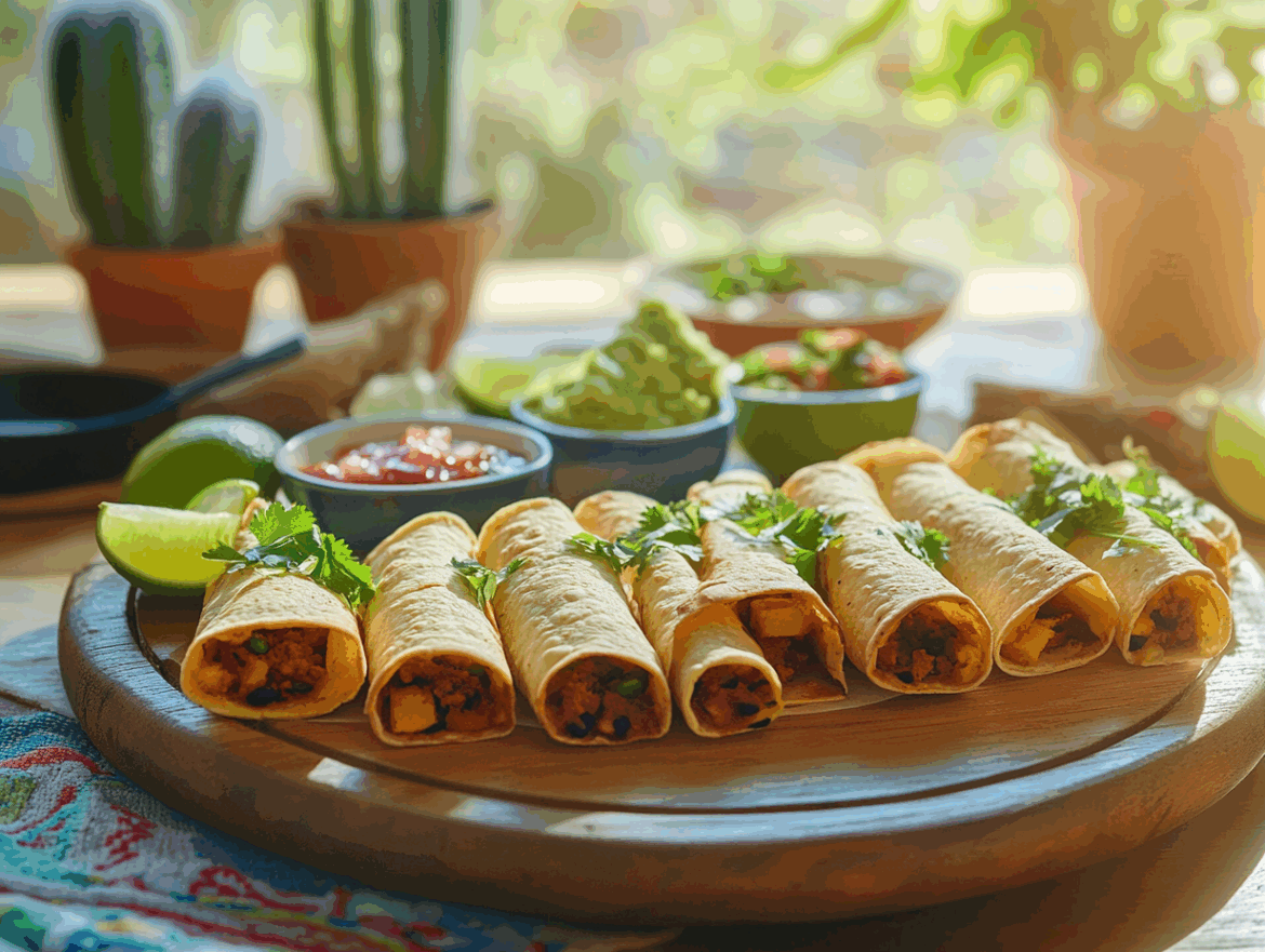 Crispy Baked Vegan Taquitos2