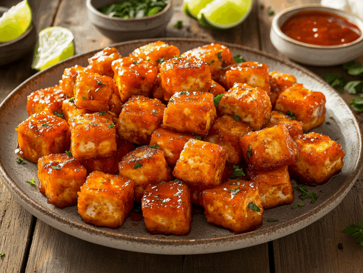 Spicy Sriracha Tofu Bites