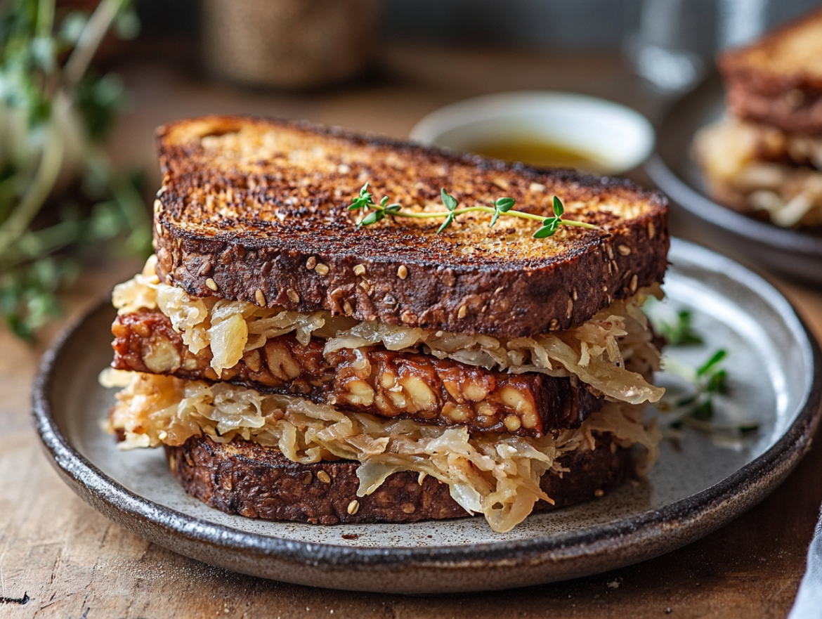 Tempeh Reuben Sandwich