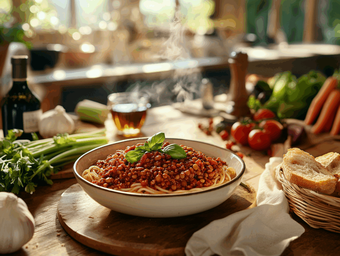 Vegan Lentil Bolognese
