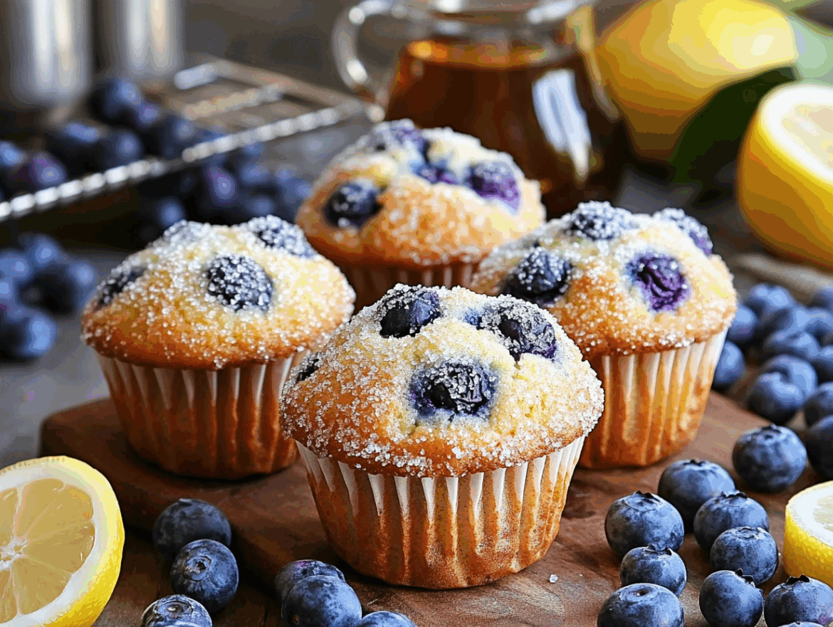 Bakery-Style Vegan Blueberry Muffins
