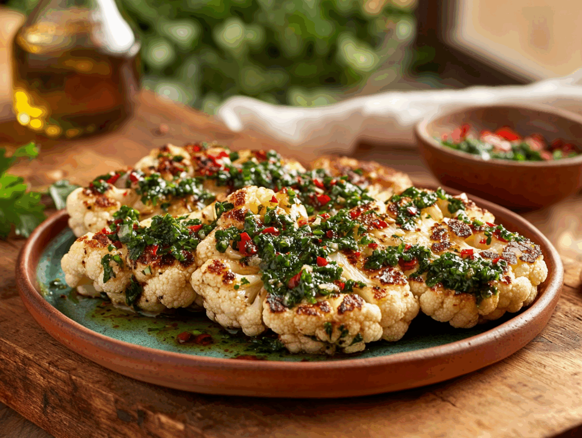 Cauliflower Steak with Chimichurri