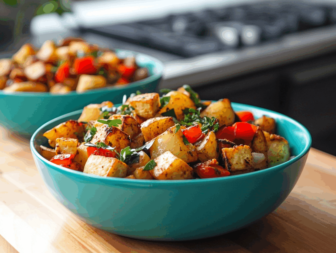 Smoky Tofu Breakfast Hash