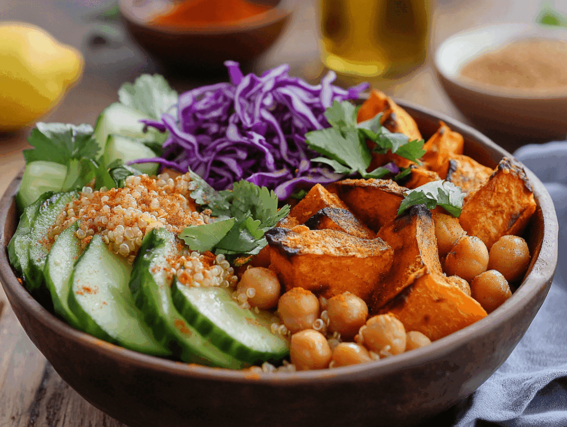 Sweet Potato and Chickpea Buddha Bowl